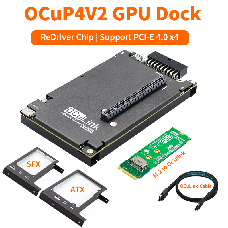 OCuP4V2 OCuLink GPUドック リドライバーチ - Oculink Egpu Mini Pc のレビューと価格