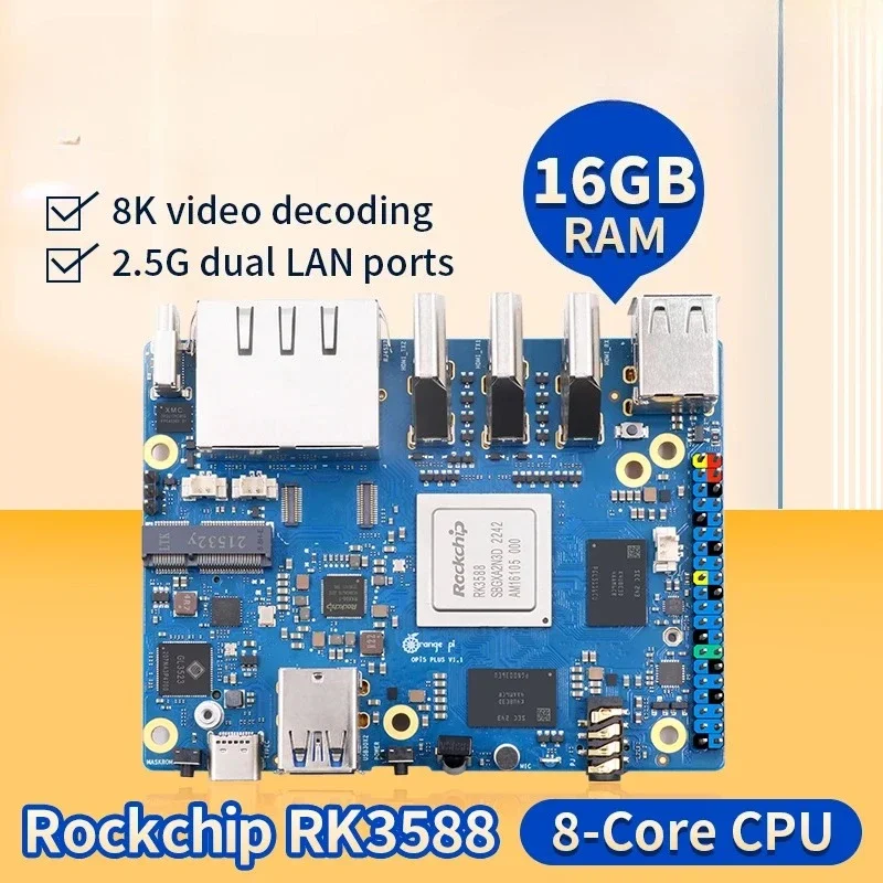 16GB RAM搭載、RK3588プロセッサ、PCIEモジュ - Orange Pi 5 Plus 16Gb のレビューと価格